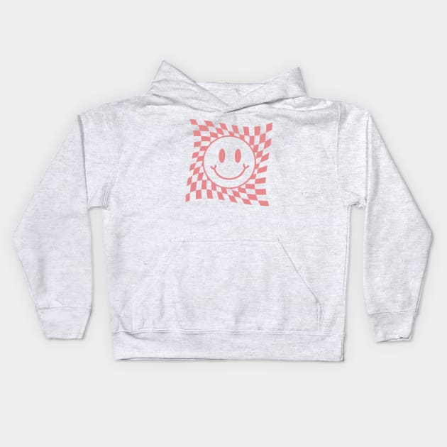Preppy Smiley Face Kids Hoodie by Taylor Thompson Art